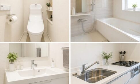 水回りをガッツリ掃除する回数が少なくてよい水回りイメージ