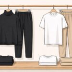 着る服を固定化して生活をシンプルにするイメージ